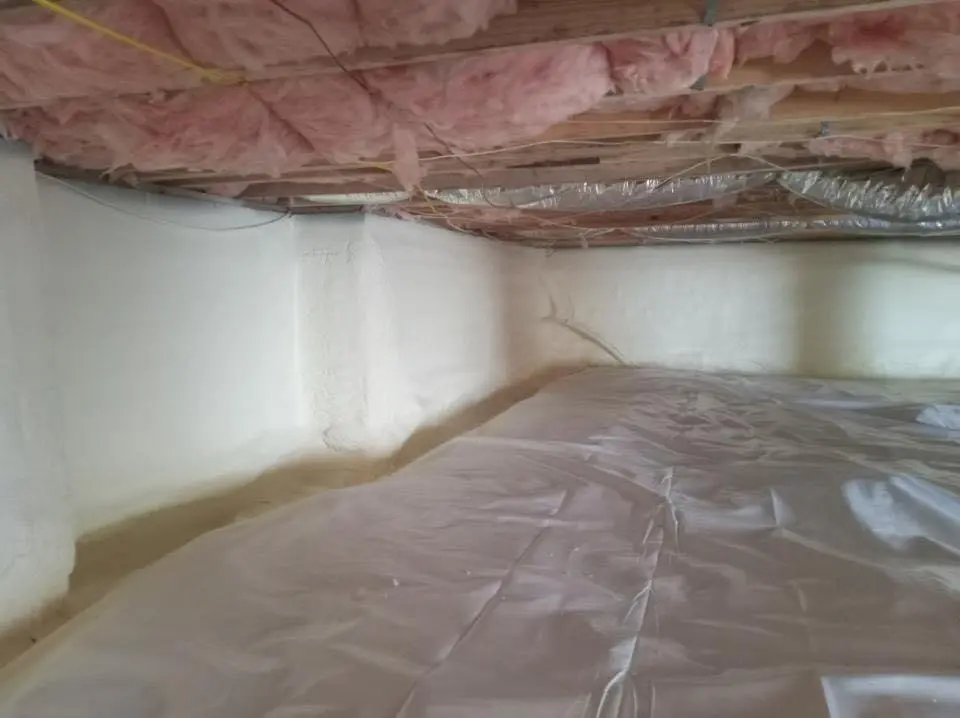 Crawl space encapsulation with closed-cell spray foam for Metal Roof Coating in Bremen